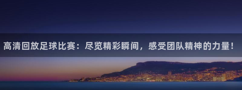 九球app下载官网：高清回放足球比赛：尽
